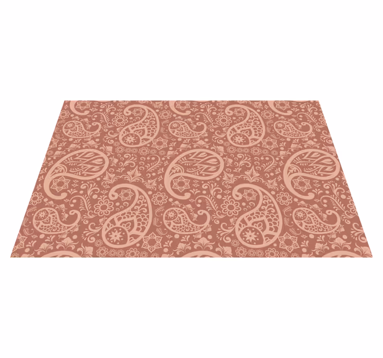 Houten placemat elegant bloemig element - TenStickers