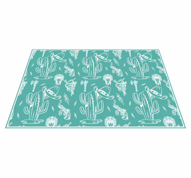 Originele placemat met cactuspatroon overlay - TenStickers