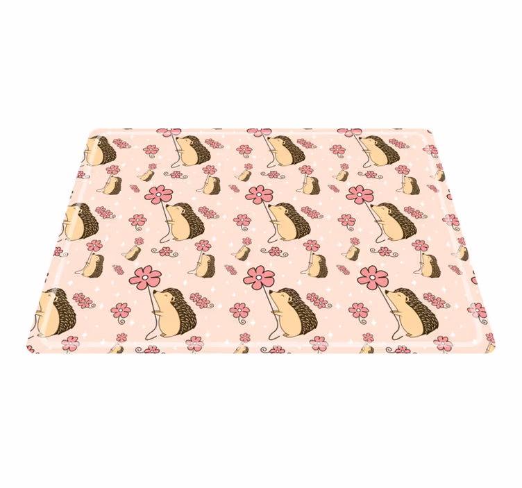 Originele placemat schattig egeltjespatroon - TenStickers