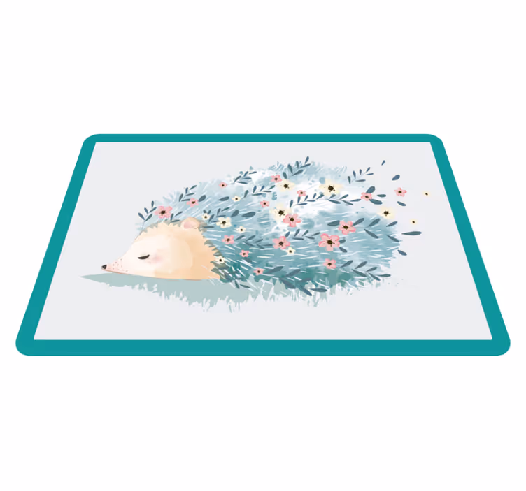 Kinder placemat schattige egeltjes illustratie - TenStickers