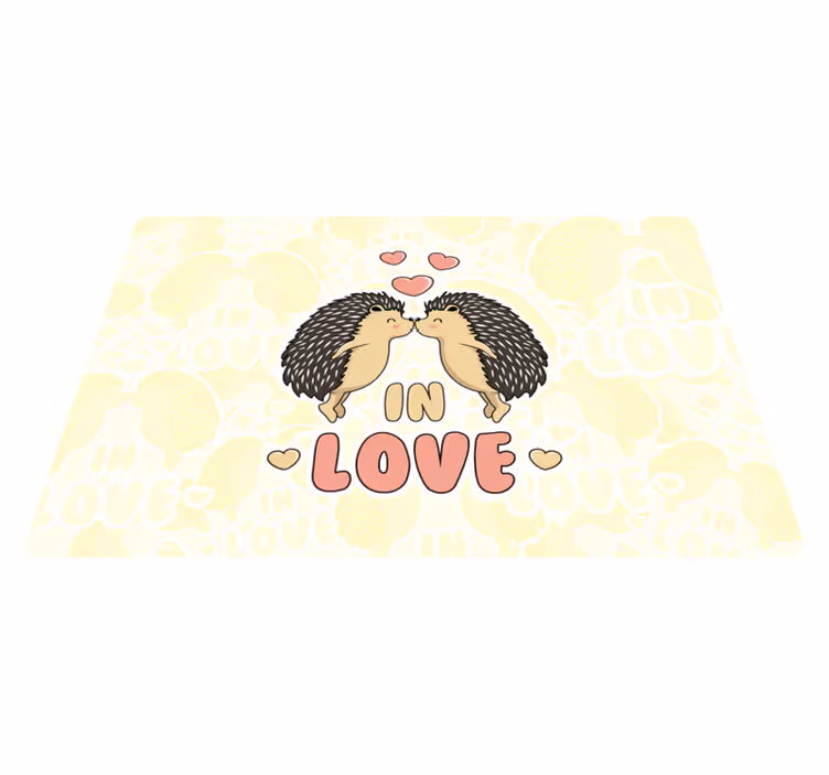 Kinder placemat egel liefhebbers design - TenStickers