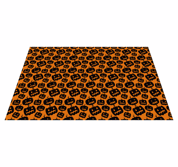 Halloween placemat engeltje pompoen patroon - TenStickers