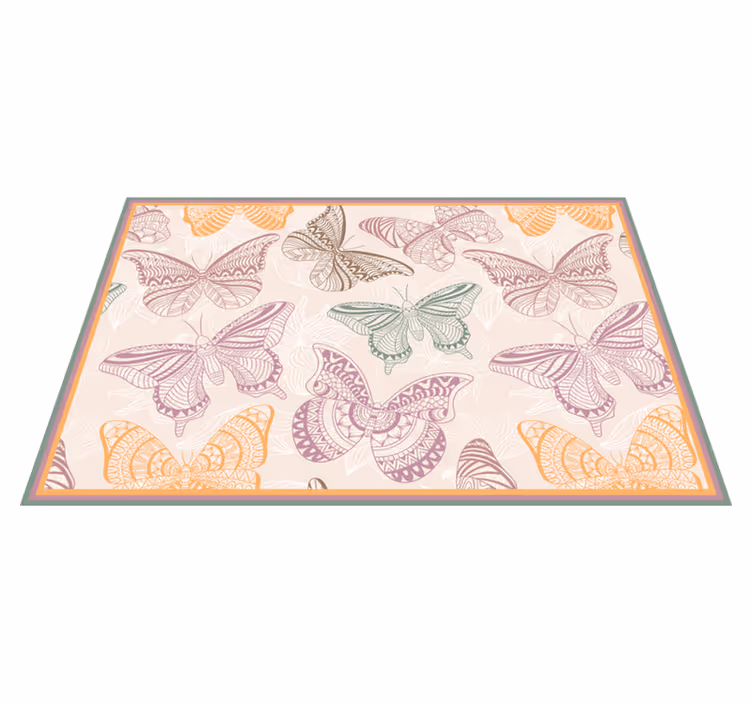 Originele placemat met elegant vlinderpatroon - TenStickers