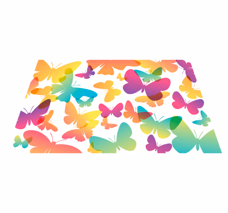 Kinder placemat met levendig vlinder motief - TenStickers