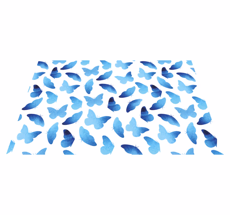 Originele placemat met blauw vlinderpatroon - TenStickers