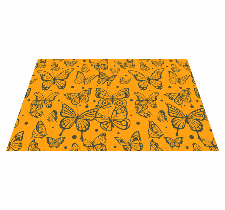 Originele placemat vlinderpatroon overlay - TenStickers