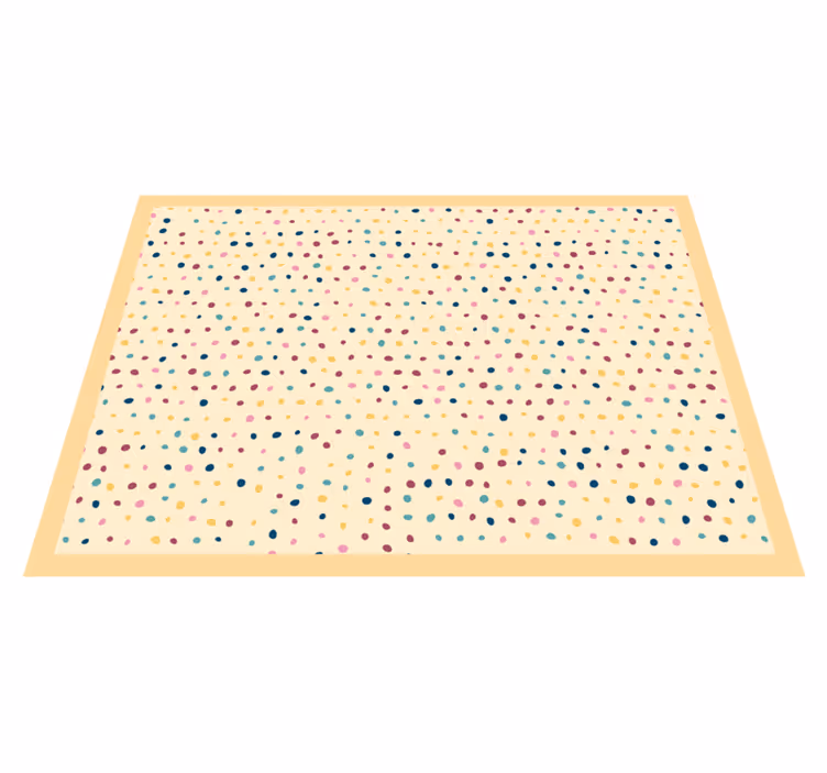 Houten placemat met stippenpatroon - TenStickers