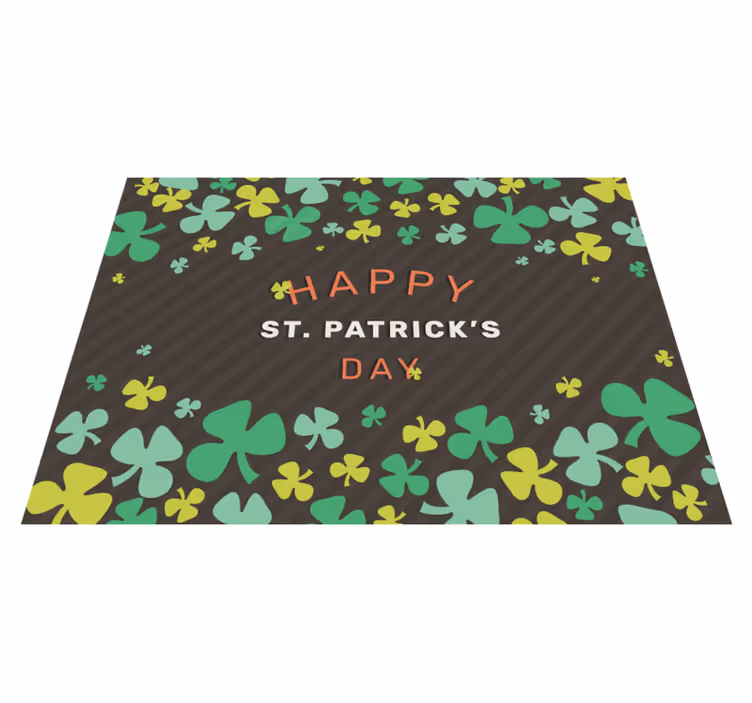 Halloween placemat vrolijk st. patrick's day - TenStickers