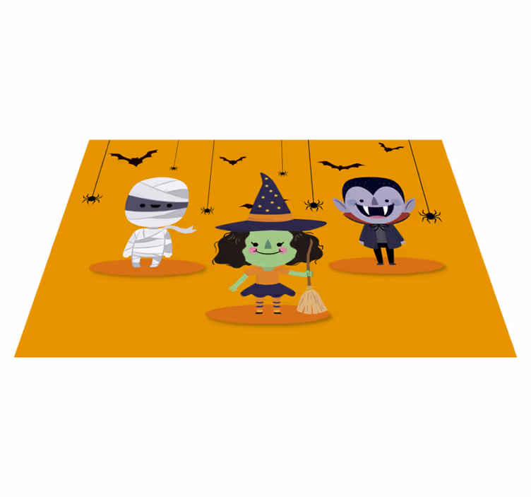 Halloween placemat speelse halloween figuren - TenStickers