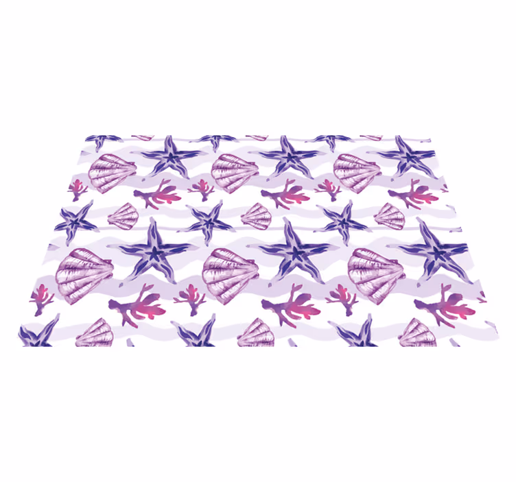 Originele placemat zeeschelp patronen - TenStickers