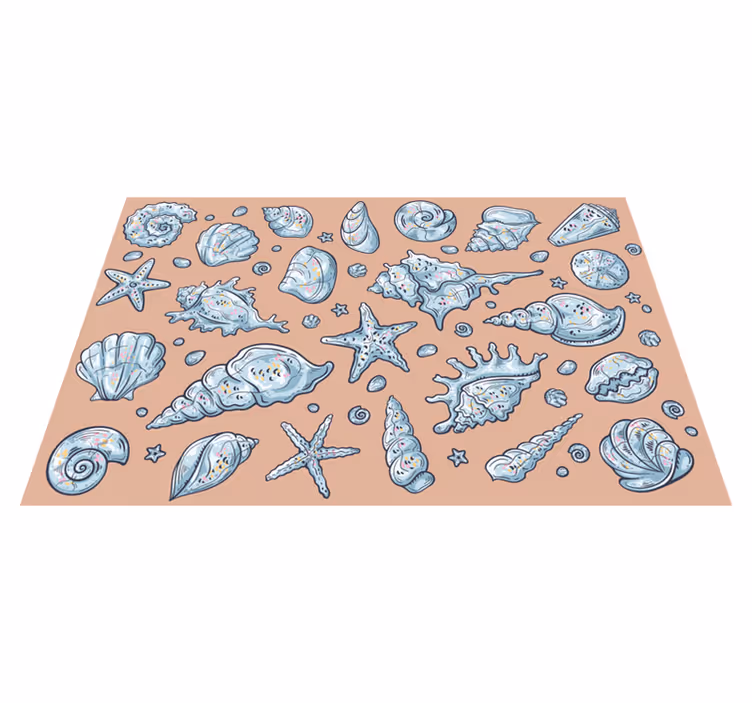 Originele placemat met schelpenpatroon showcase - TenStickers