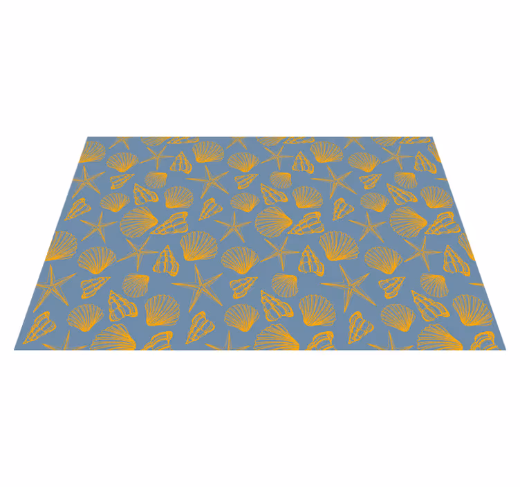 Houten placemat met schelpenpatroon - TenStickers
