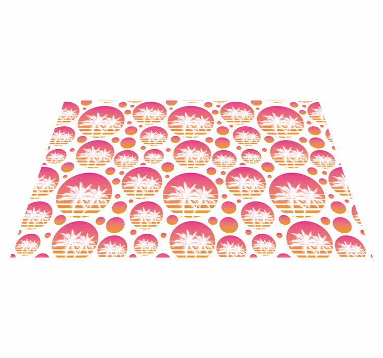 Originele placemat tropische palm motieven - TenStickers