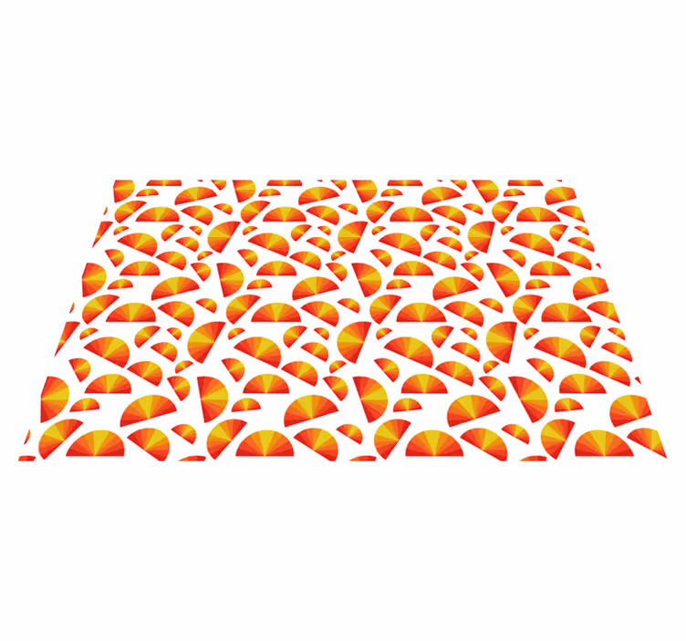 Originele placemat kleurrijke waaierpatronen - TenStickers