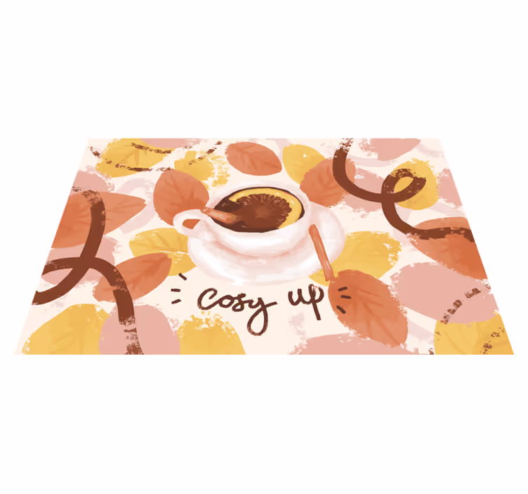 Originele placemat cozy koffiekopje - TenStickers