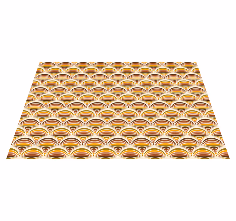 Houten placemat met gebogen golfmotief - TenStickers