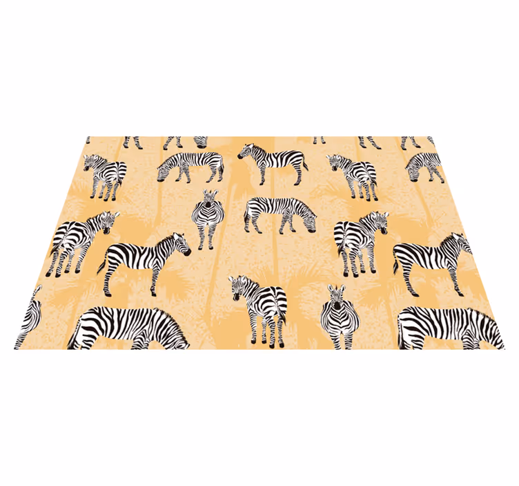 Originele placemat zebra-patroon overlay - TenStickers