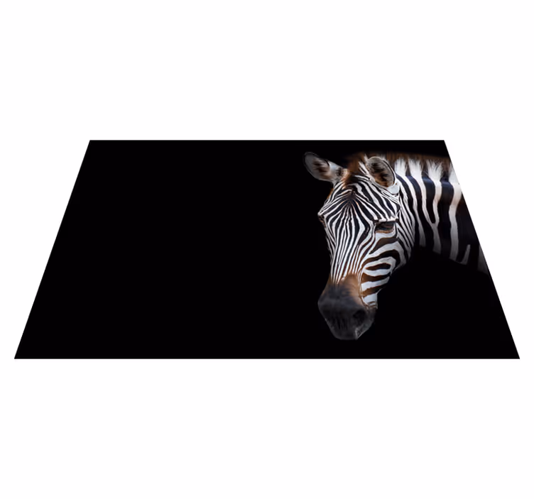 Originele placemat zebra hoofd close-up - TenStickers