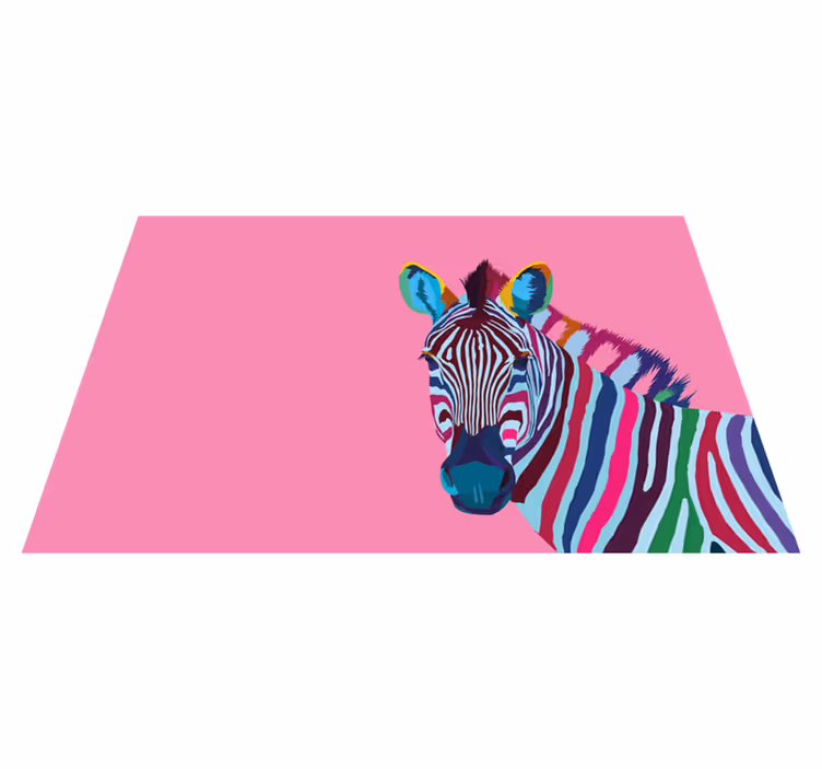 Zebra placemat Pop-art - TenStickers