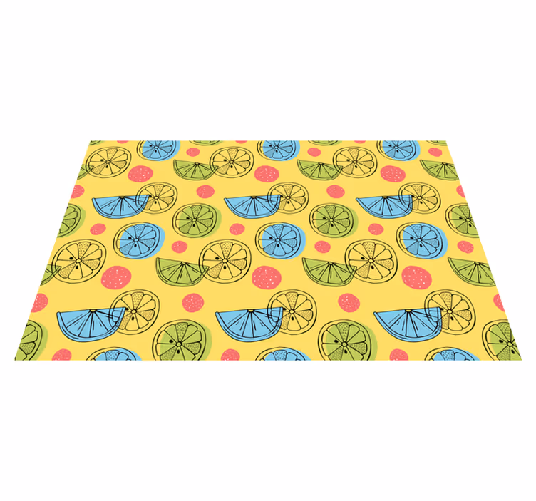 Originele placemat met citruspatroon achtergrond - TenStickers