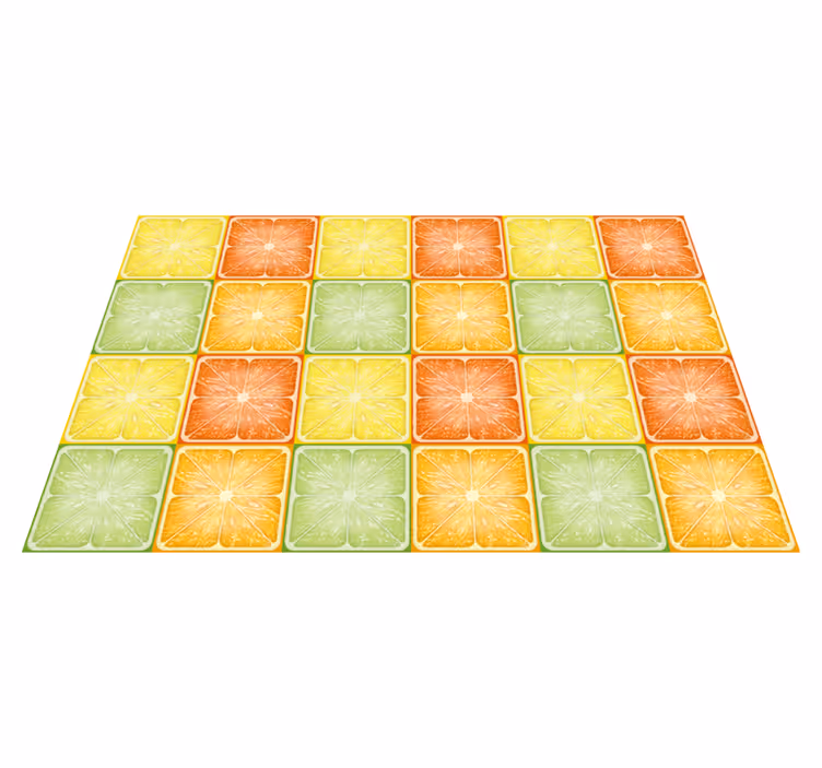 Originele placemat citrusplakjes patroon - TenStickers