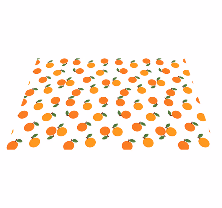 Originele placemat met sinaasappel fruitpatroon - TenStickers