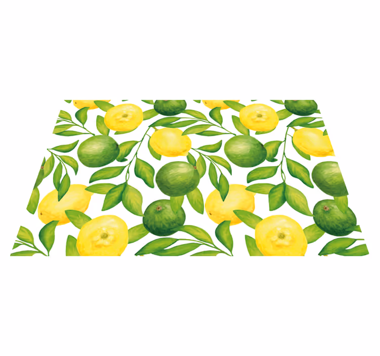 Originele placemat met fris citruspatroon - TenStickers