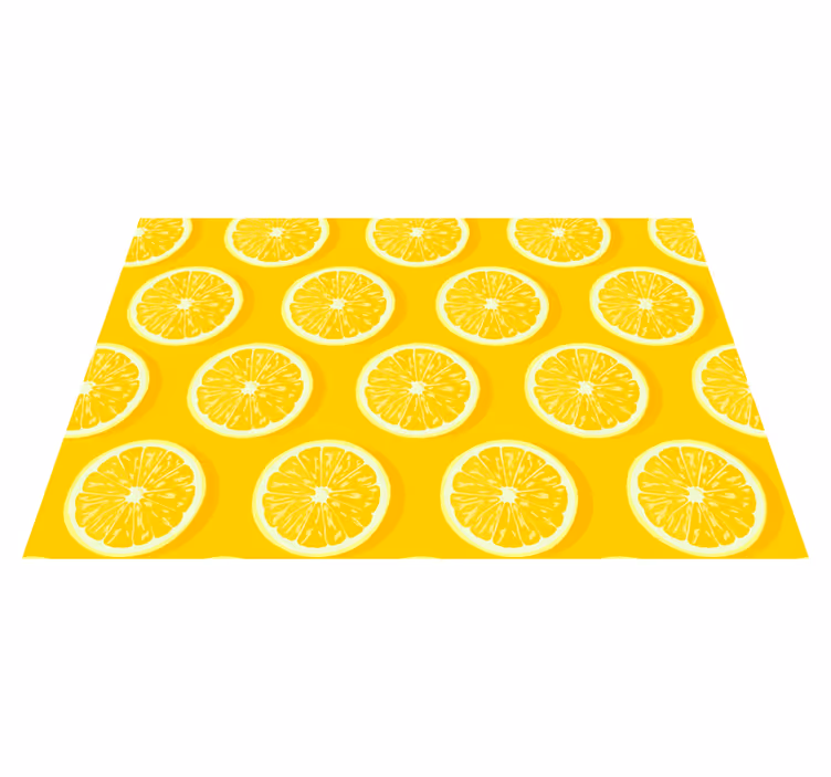 Originele placemat heldere citroenschijven - TenStickers