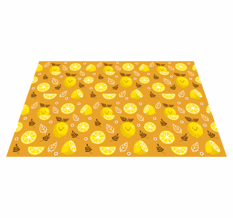 Moderne placemat met fruitpatroon - TenStickers