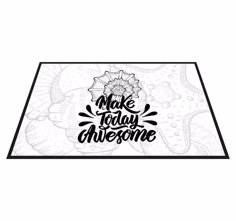 Placemat met tekst maak vandaag geweldig - TenStickers
