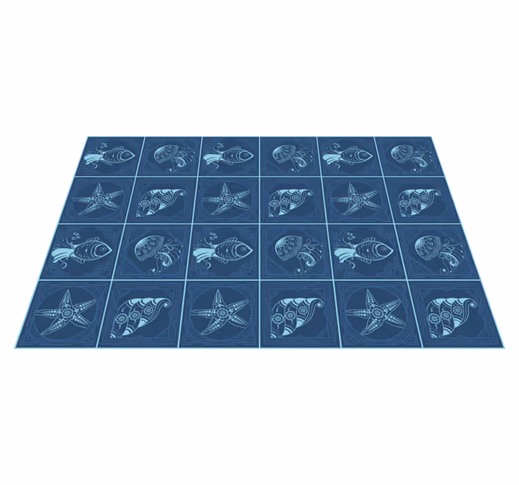 Originele placemat met nautisch thema patroon - TenStickers