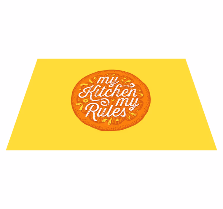 Placemat met tekst keukenregel verklaring - TenStickers