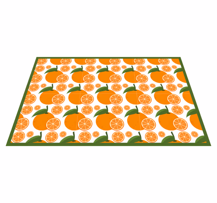 Originele placemat citrus wedge arrangement - TenStickers