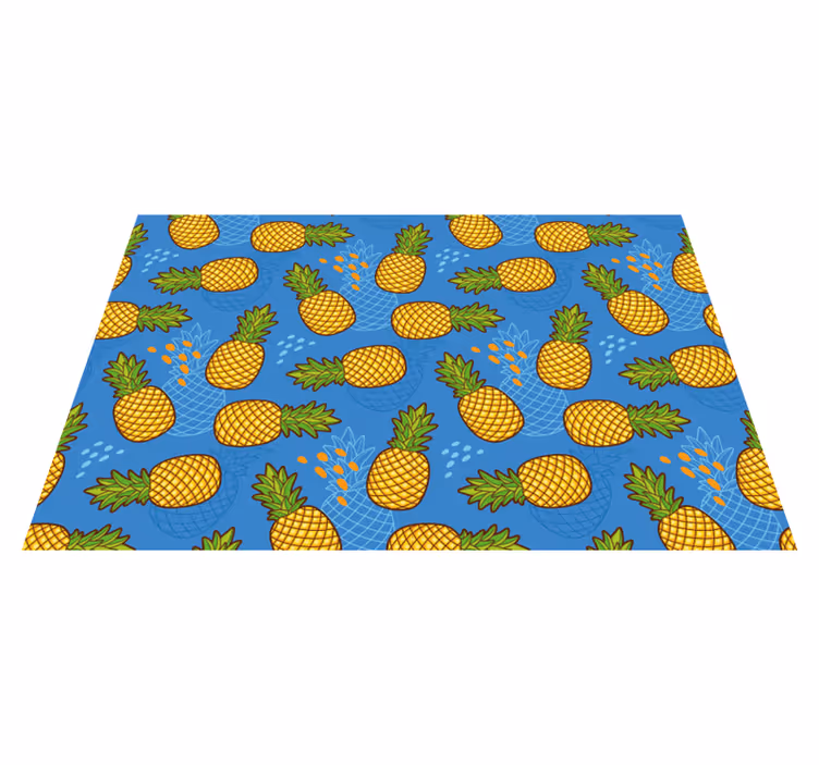 Originele placemat ananas patroon achtergrond - TenStickers