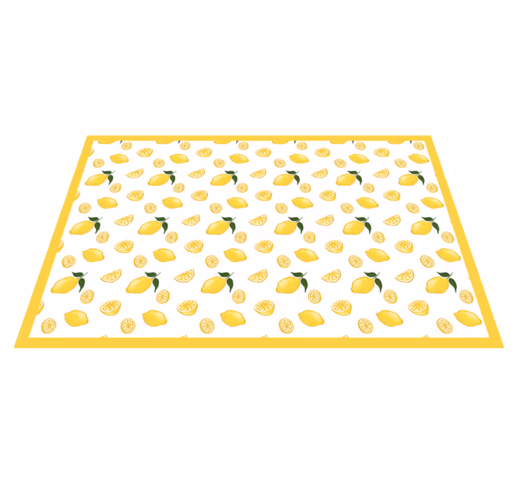 Originele placemat met citroenpatroon - TenStickers