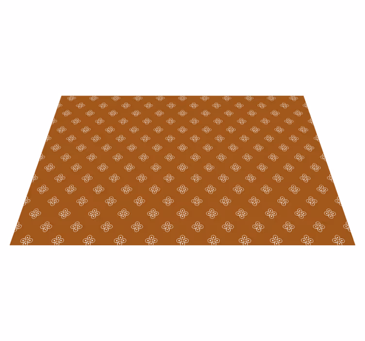Houten placemat elegante bloemenstijl - TenStickers