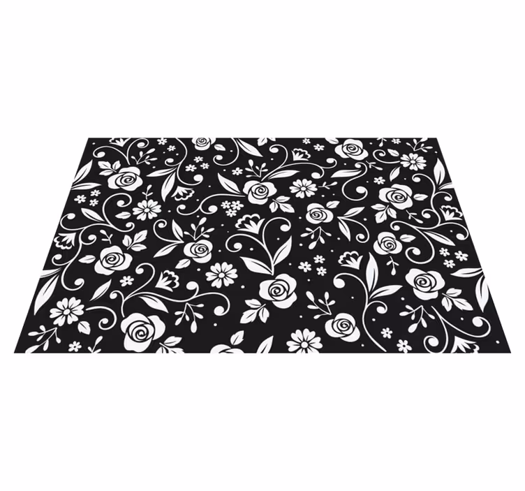 Houten placemat met botanisch motief oppervlak - TenStickers