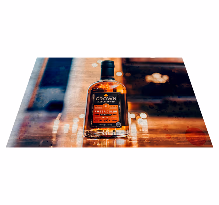 Originele placemat bottle with haze - TenStickers