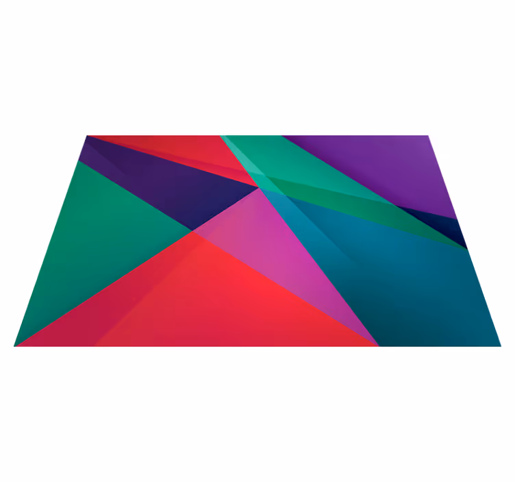 Moderne placema met geometrisch kleurrijk ontwerp - TenStickers
