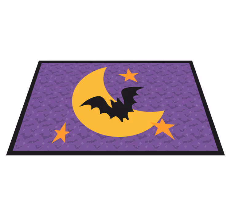 Placemat kleuren Maansterren en een vleermuis - TenStickers