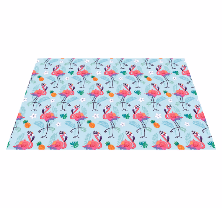Originele placemat flamingo tropisch patroon - TenStickers