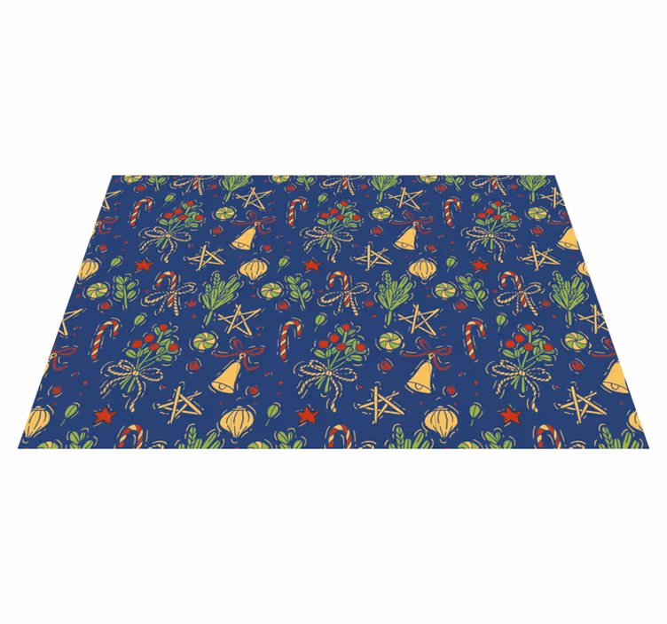Kerstmis placemat met kerstthema tafelsetting - TenStickers