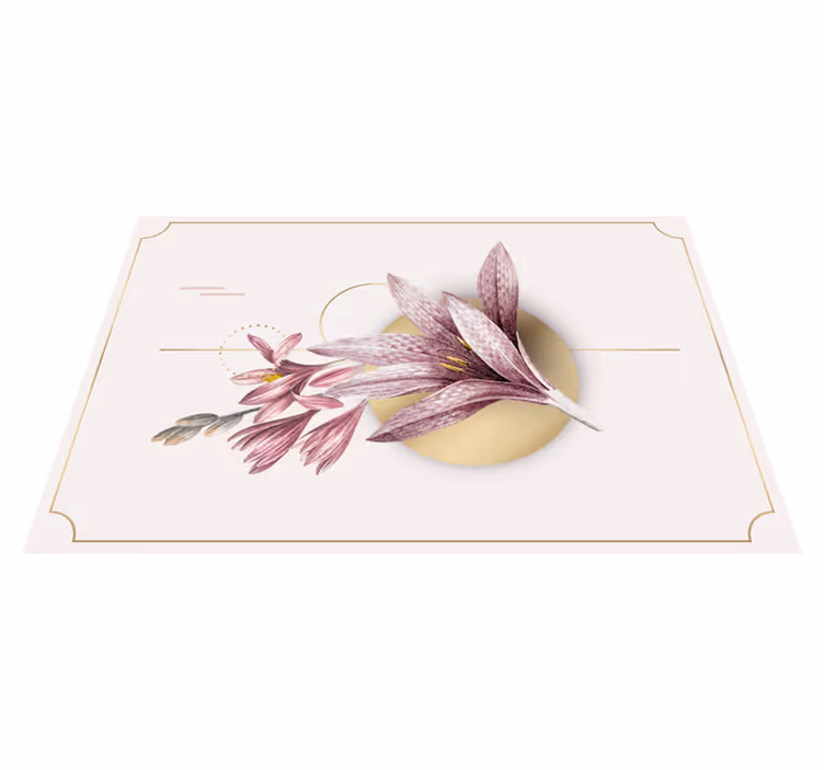 Originele placemat elegante bloemschikking - TenStickers