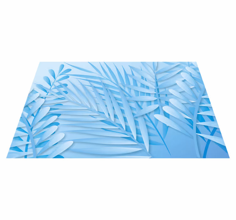 Houten placemat met bladmotief van palmen - TenStickers