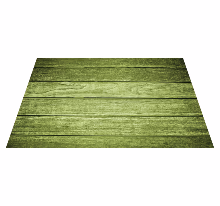 Houten placemat groene houten oppervlakte - TenStickers