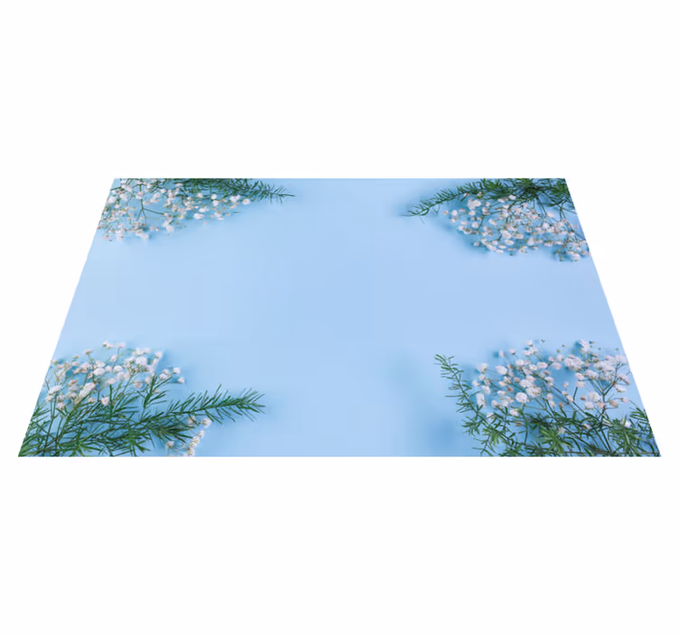 Originele placemat bloemrijke tafelaccent - TenStickers