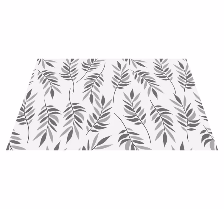 Houten placemat met elegant bladdessin - TenStickers