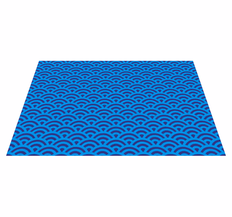 Houten placemat met gebogen golf element - TenStickers