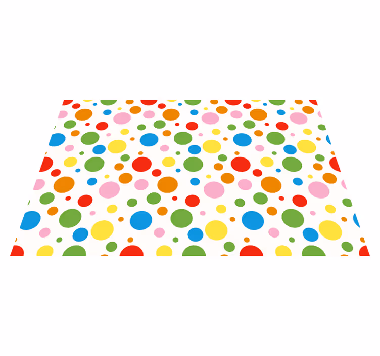 Kinder placemat kleurrijke stippen - TenStickers