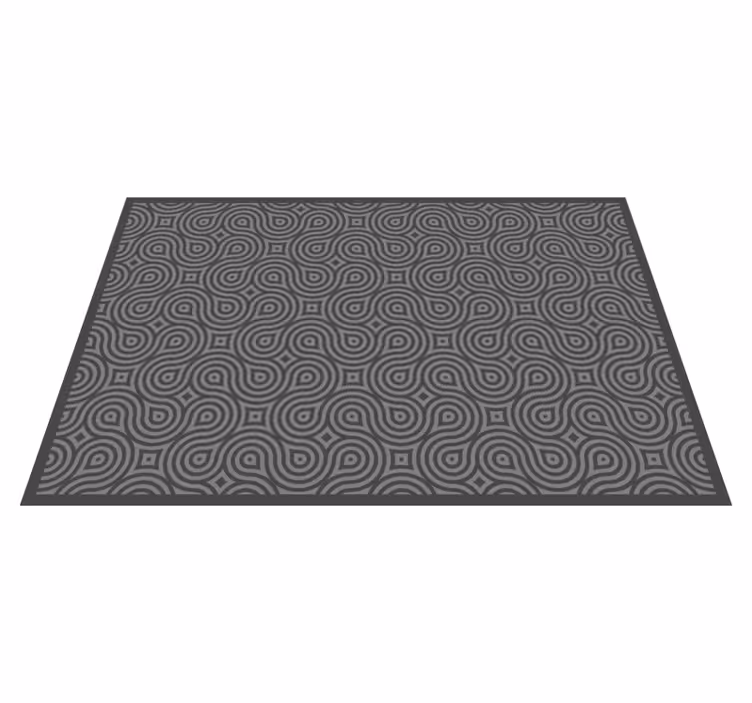 Houten placemat met abstract draaipatroon - TenStickers